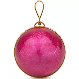6pcs Jewelry Christmas Balls Set, Fuchsia